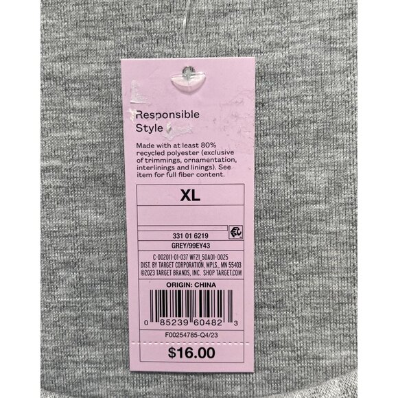 Wild Fable - Women's Long Sleeve T-Shirt - Grey - Extra Large - Picture 8 of 13